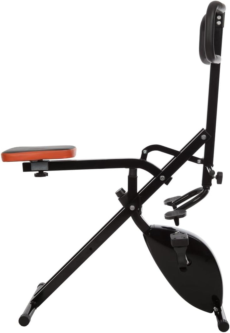 Total Crunch Evolution - 2-In-1 Home Gym Equipment with Exercise Bike & Chest Trainer - Foldable Full-Body Workout Machine with Variable Resistance for Cardio & Strength Training