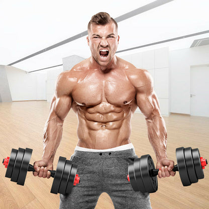 10KG/30KG DUMBBELLS PAIR GYM WEIGHTS BARBELL/DUMBBE