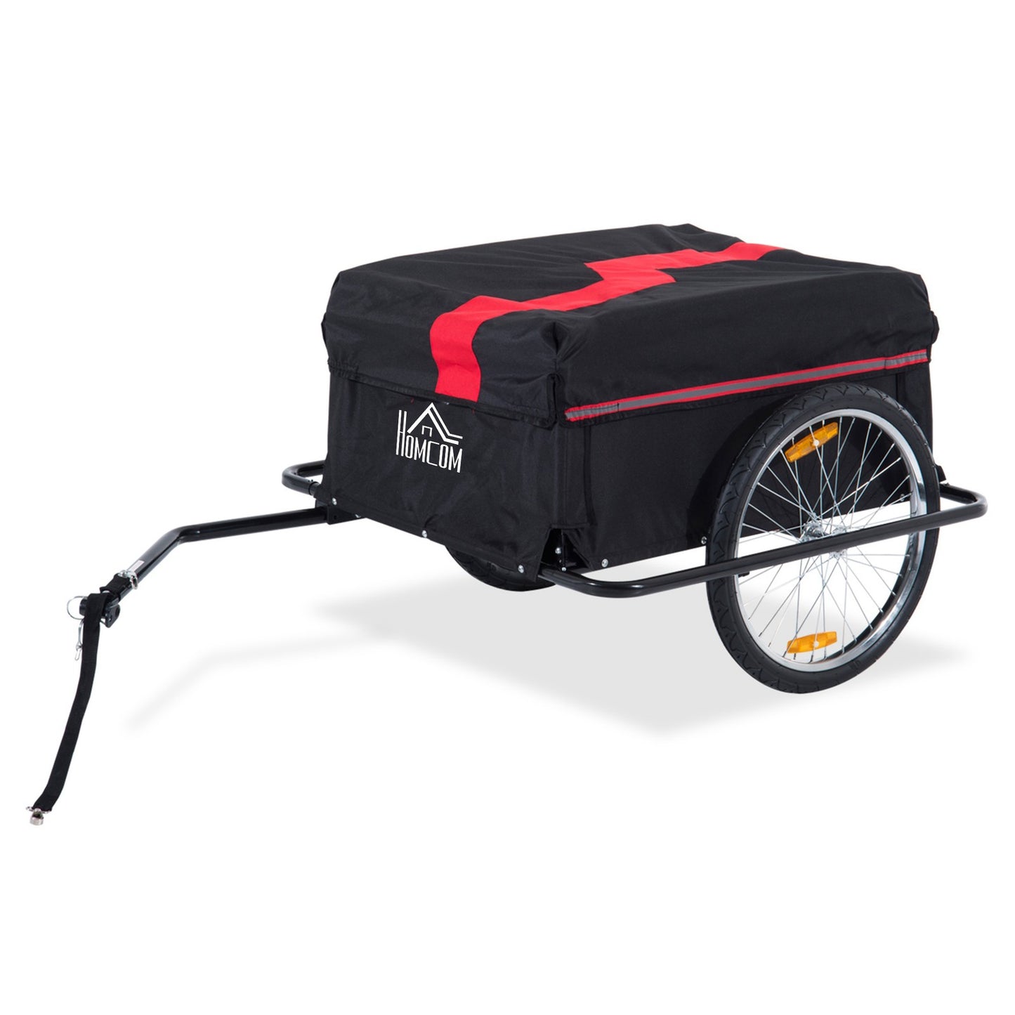Aosom Elite Two-Wheel Bicycle Large Cargo Wagon Trailer with Folding Storage