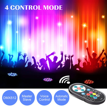2PCS Party Light Par Light 36 Leds RGB DMX Stage Effect Lighting Stage Flat Par Lighting DJ Lights Disco Lights Wedding