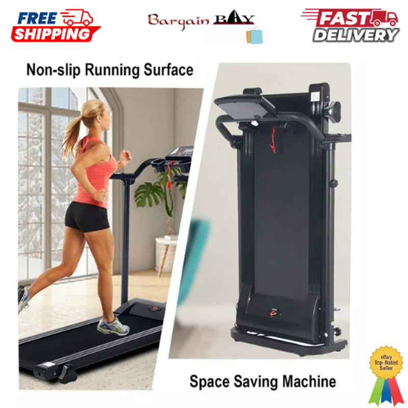 Treadmill Running Jogging Machine Electric Motorized Folding Fitness Home Gym UK