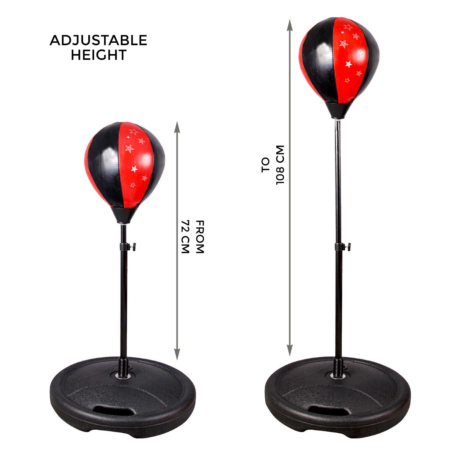 CHILDREN KIDS JUNIOR BOXING PUNCH BALL BAG FREE STANDING SET with MITTS GLOVES