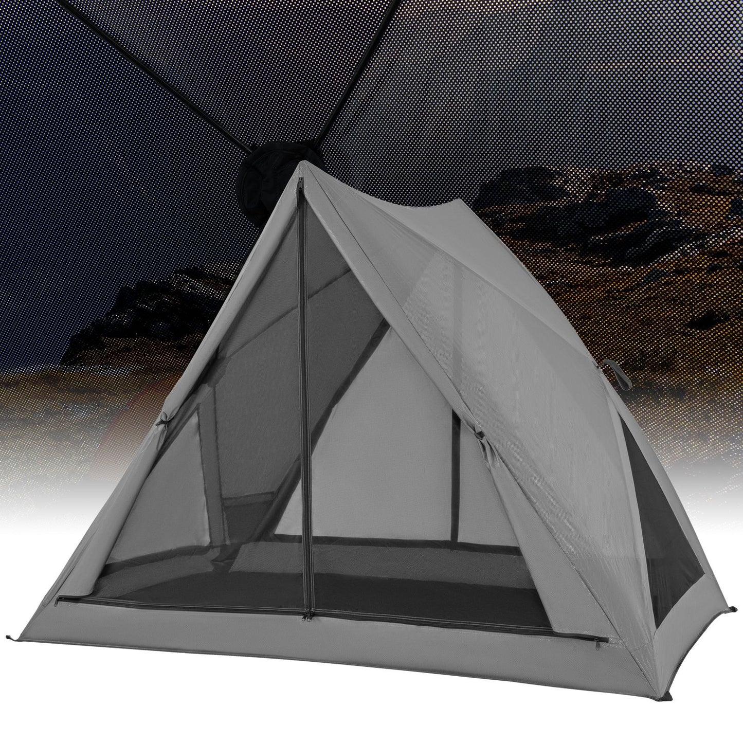 Pop-Up Camping Tent with Carry Bag and Rainfly for 2-3 People