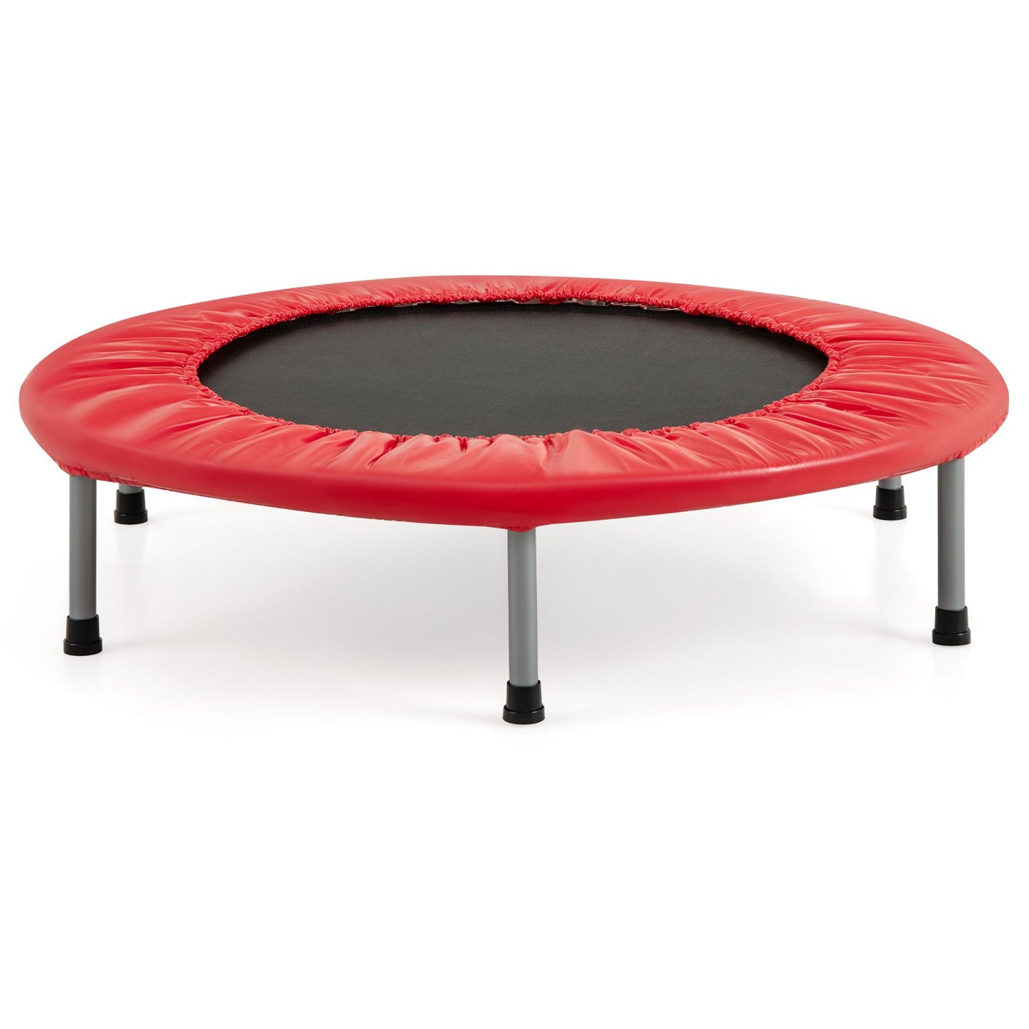 Foldable Mini Trampoline with Springs and Padded Cover